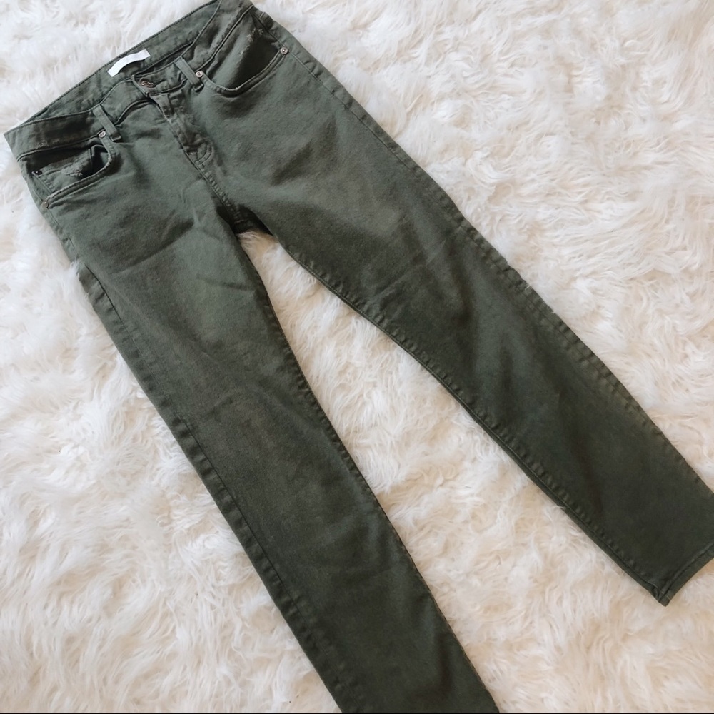 7 For All Mankind Olive Jeans